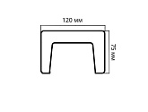 Артикул Брус 120X75X4000, Темная Секвойя, Архитектурный брус, Cosca в текстуре, фото 2