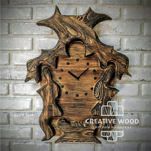 Часы из натурального дерева Creative Wood Часы 10