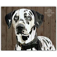 Панно с изображением собаки Creative Wood Векторная графика Векторная графика - Долматинец