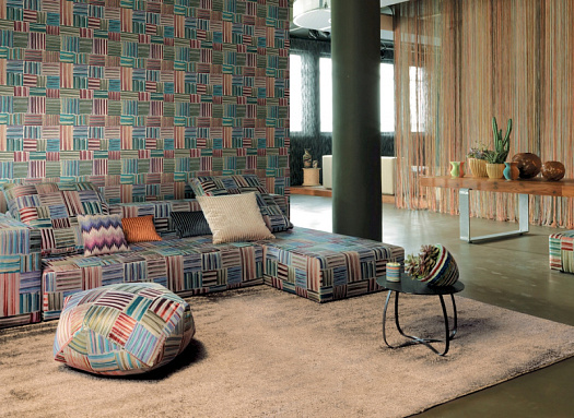 Обои в интерьере артикул 10200, Missoni Home 3, Sirpi