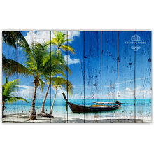 Панно с рисунком пляж Creative Wood Природа Море - Пальмы